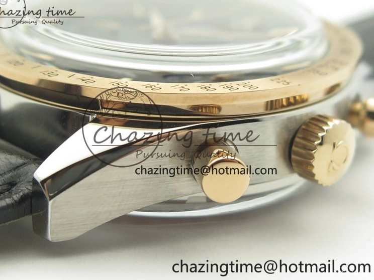 0410 Neat Speedmaster ’57 Co-Axial SS RG OMF 1:1 Best Edition Black Dial On Leather Strap A9300 (Free Leather Strap) 8067